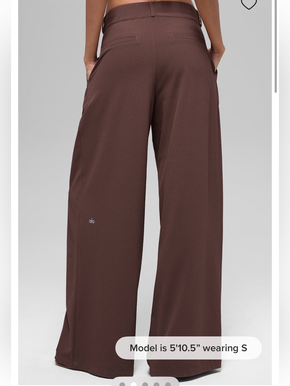 ALO Yoga High-Waist Trousers - Brownstone - Picture 5 of 9